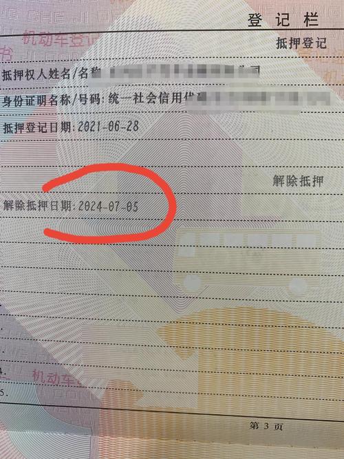 客户在车管所办理绿本抵押
